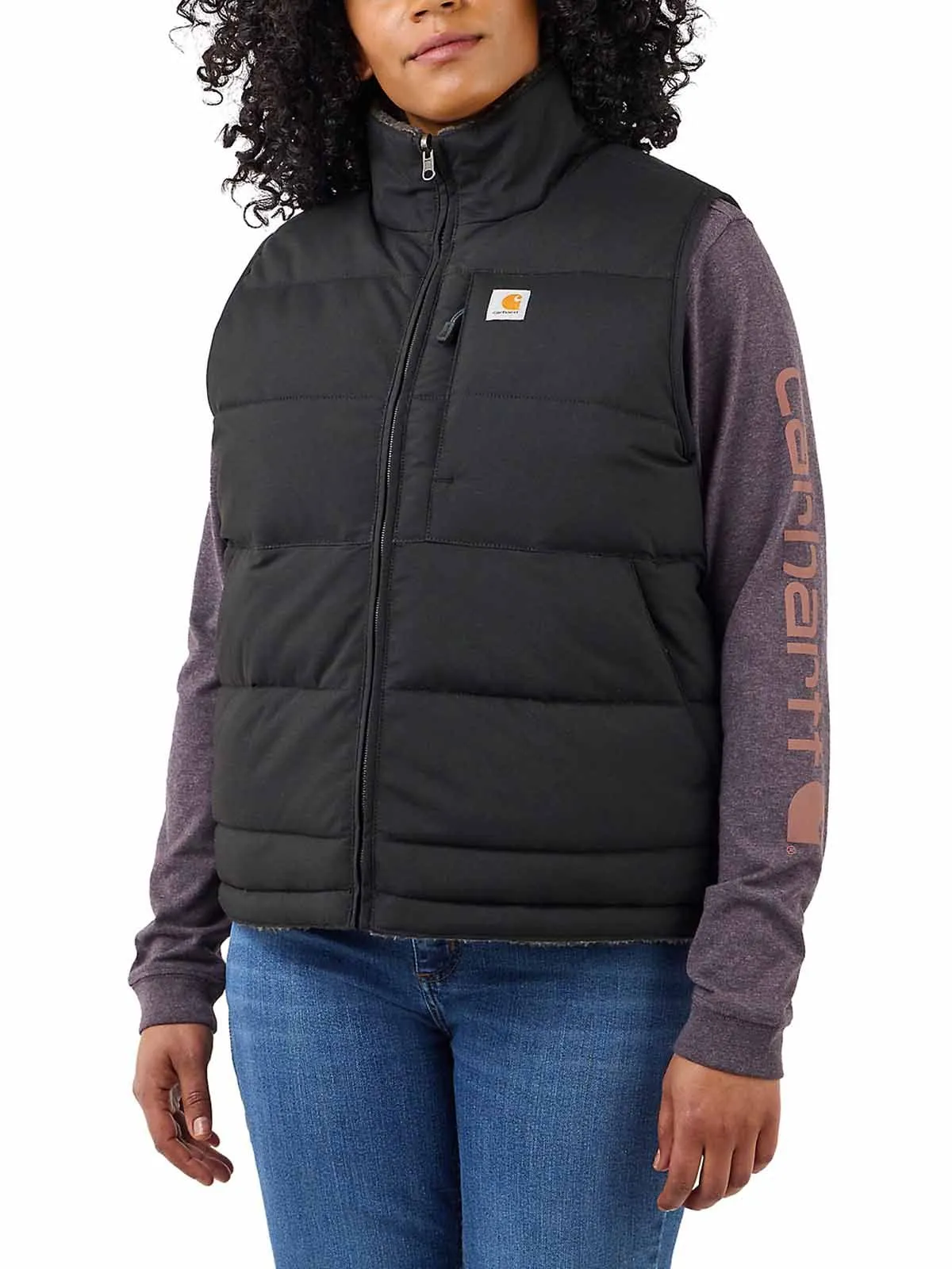 105607&#x20;Women&#x27;s&#x20;Work&#x20;Vest&#x20;Reversible&#x20;Montana&#x20;Sherpa&#x20;-&#x20;Carhartt