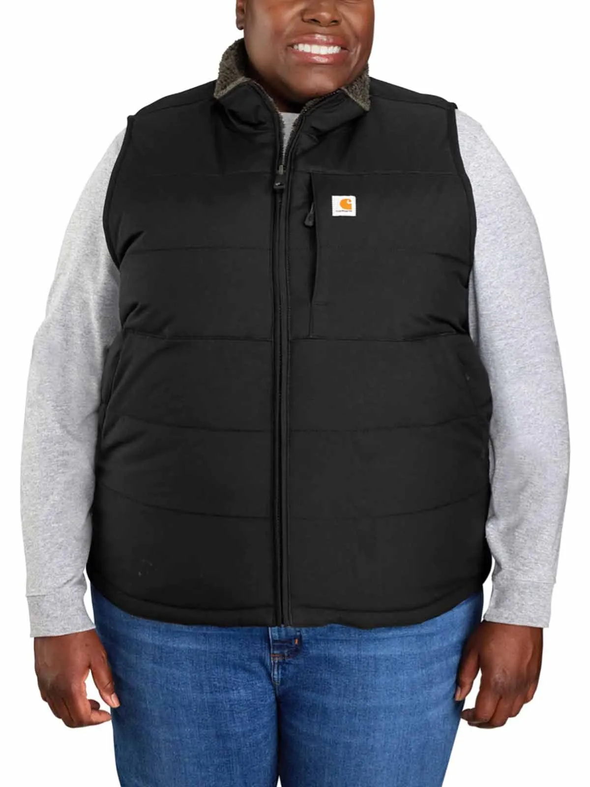 105607&#x20;Women&#x27;s&#x20;Work&#x20;Vest&#x20;Reversible&#x20;Montana&#x20;Sherpa&#x20;-&#x20;Carhartt