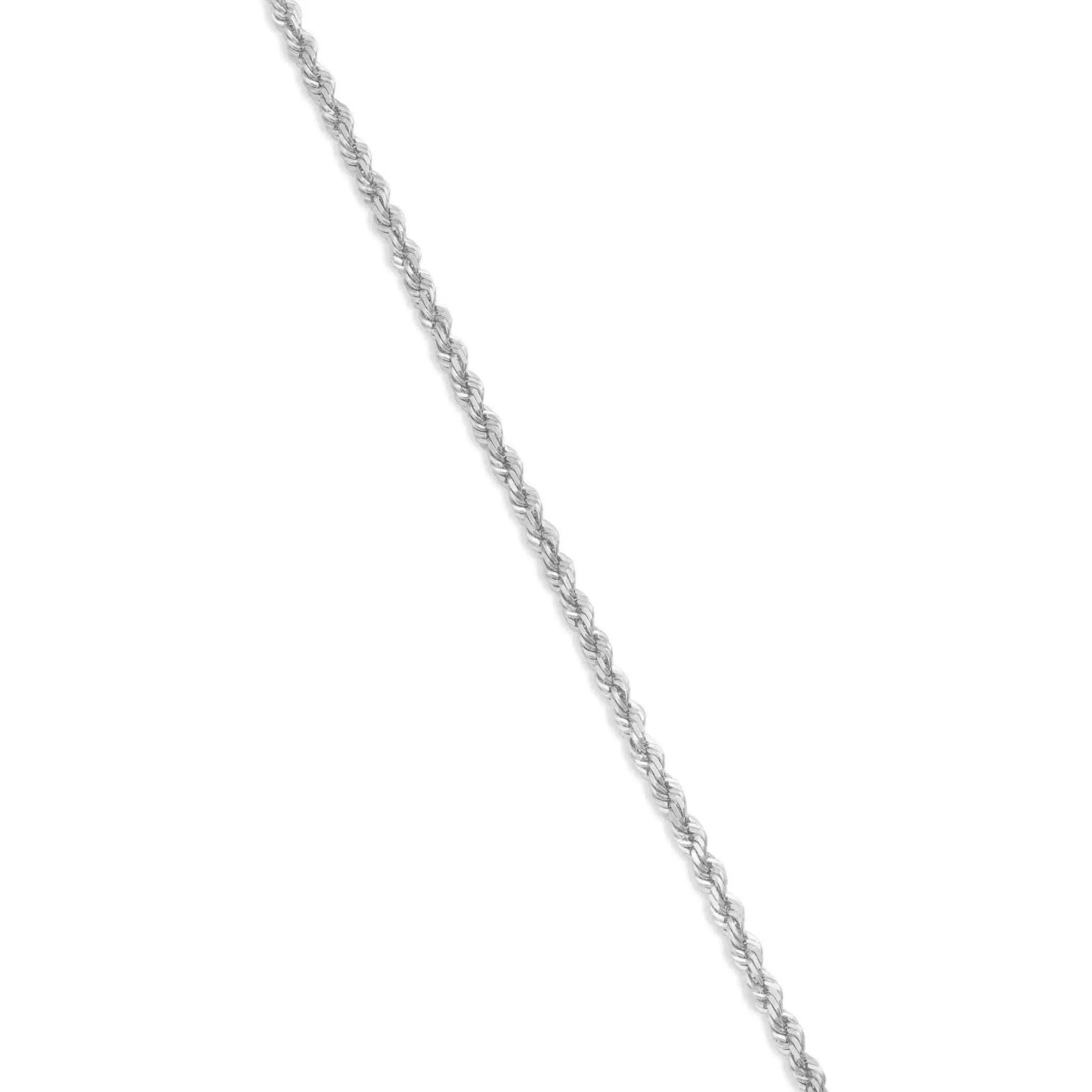 10K Solid Gold Rope Chain, 2.5mm