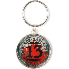 13 Flame Metal Key Chain