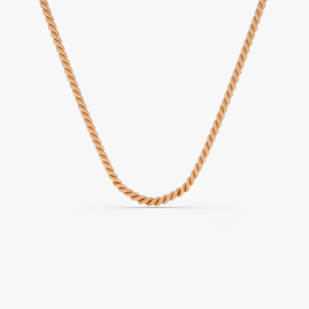 14k Gold 2.25MM Rope Chain