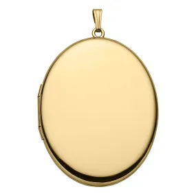 14K Gold Filled 39x47mm Oval Locket Necklace