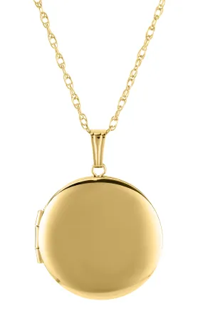 14K Gold Filled Round Locket