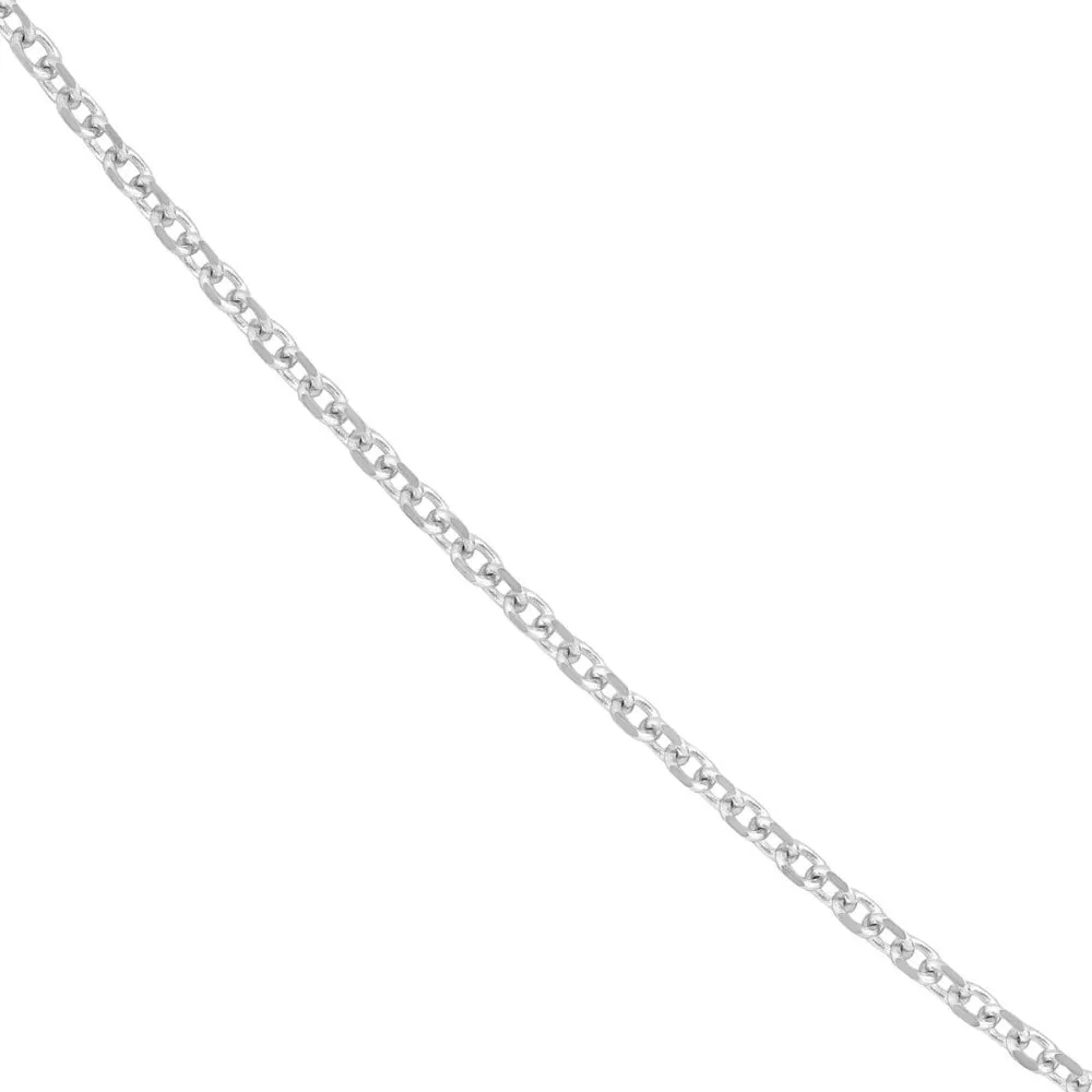 14k White Gold 1.5mm Cable Chain