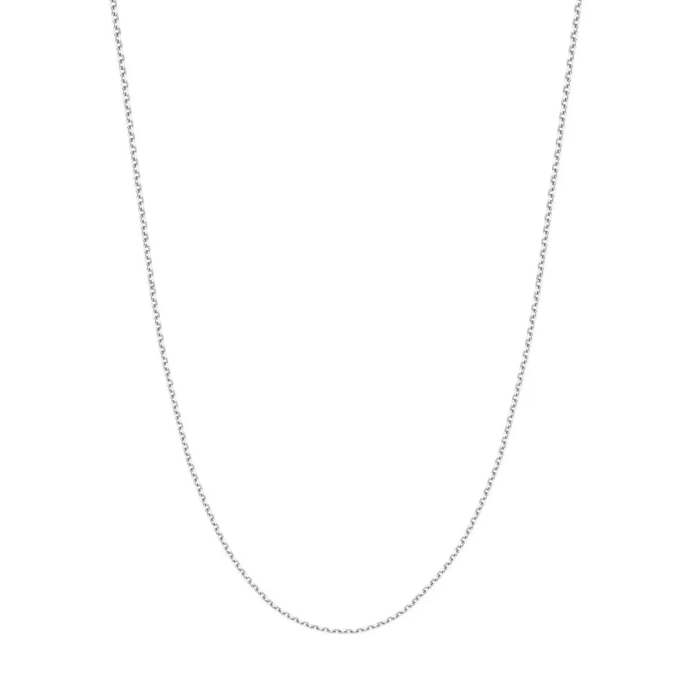 14k White Gold 1.5mm Cable Chain