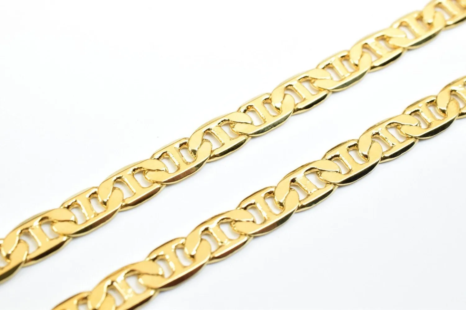 18k Gold Filled Look, EP chain anchor/mariner/rambo chain style thickness 1mm findings for jewelry making