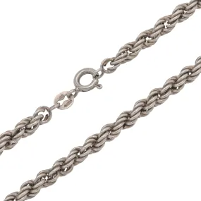 20" Sterling Silver Twisted Rope Chain