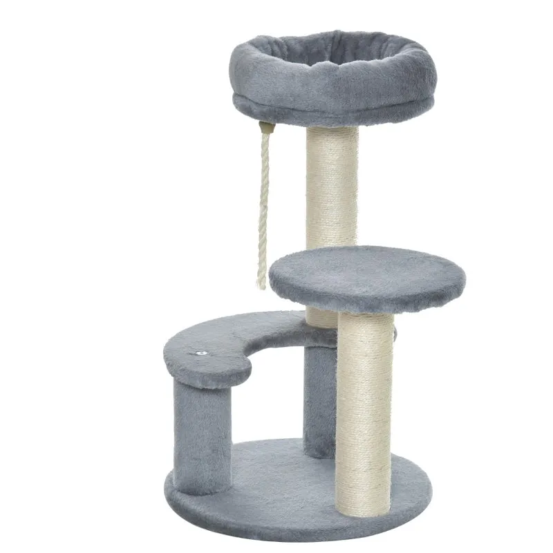 26" Cat Tree Scratching Post - Grey