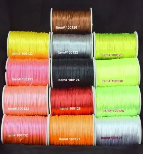 2mm Satin Nylon Cord 13 Colors for all your jewelry making