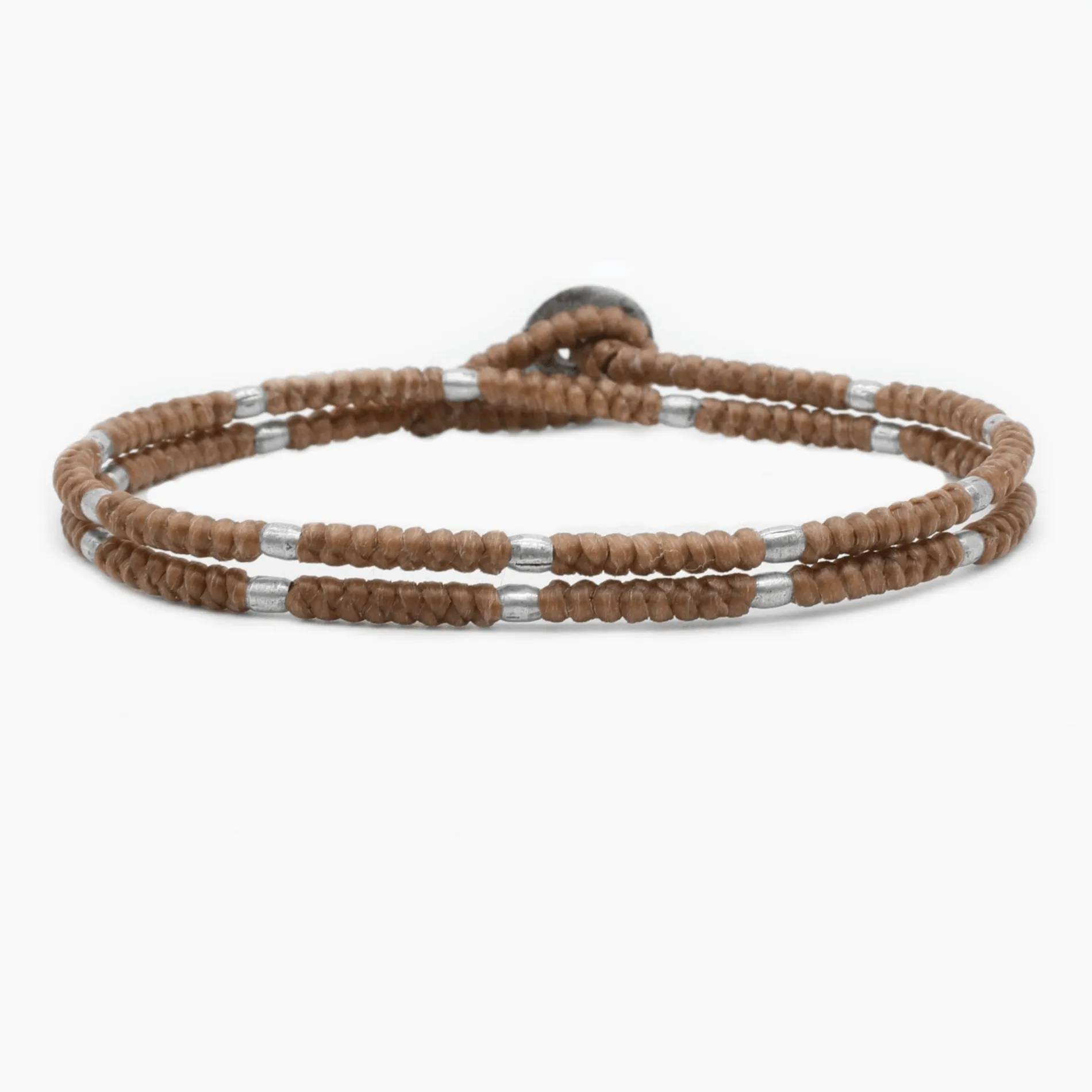 3mm "Jalisco" Braided Bracelet (Light Brown)