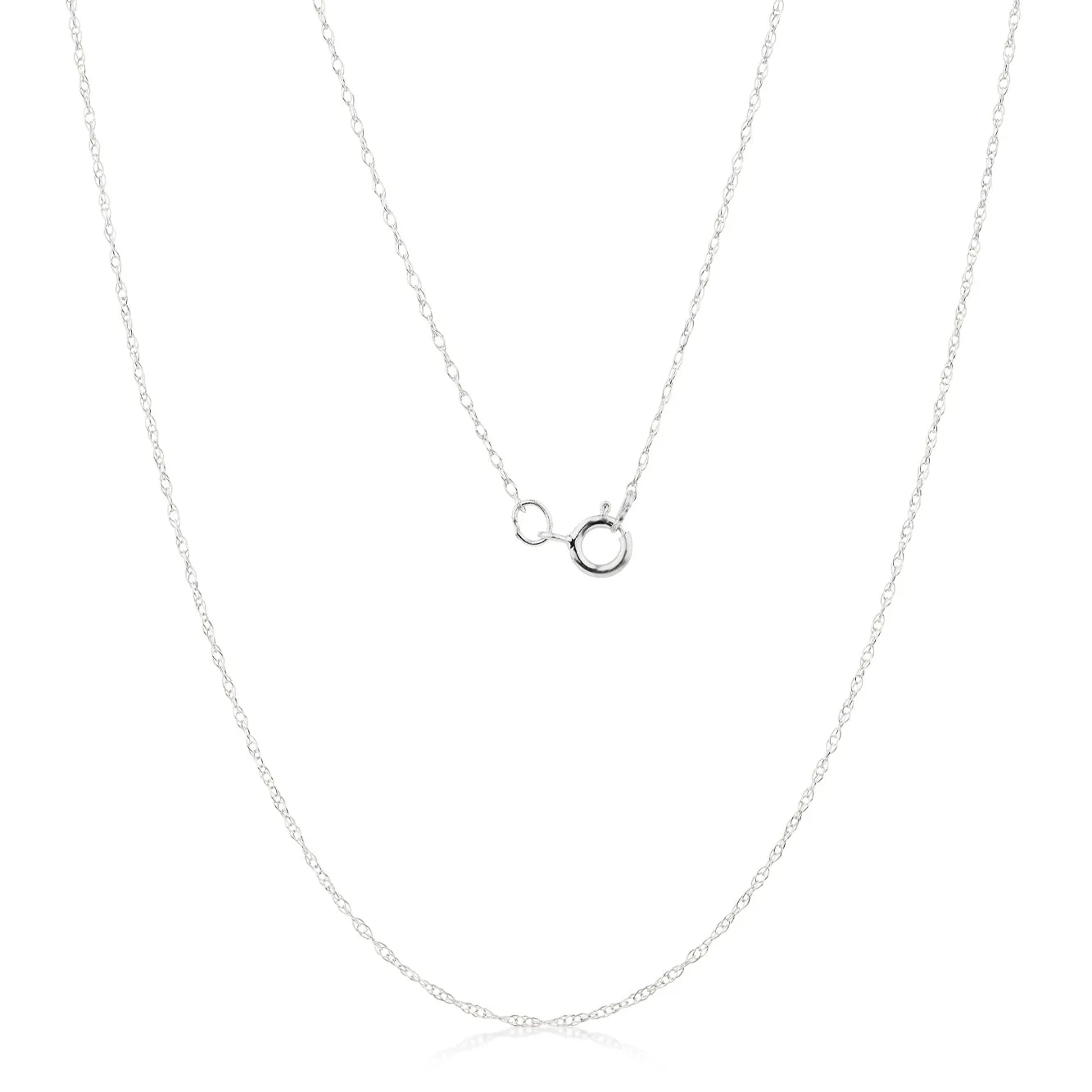 40CM rope chain in 14 carat white gold