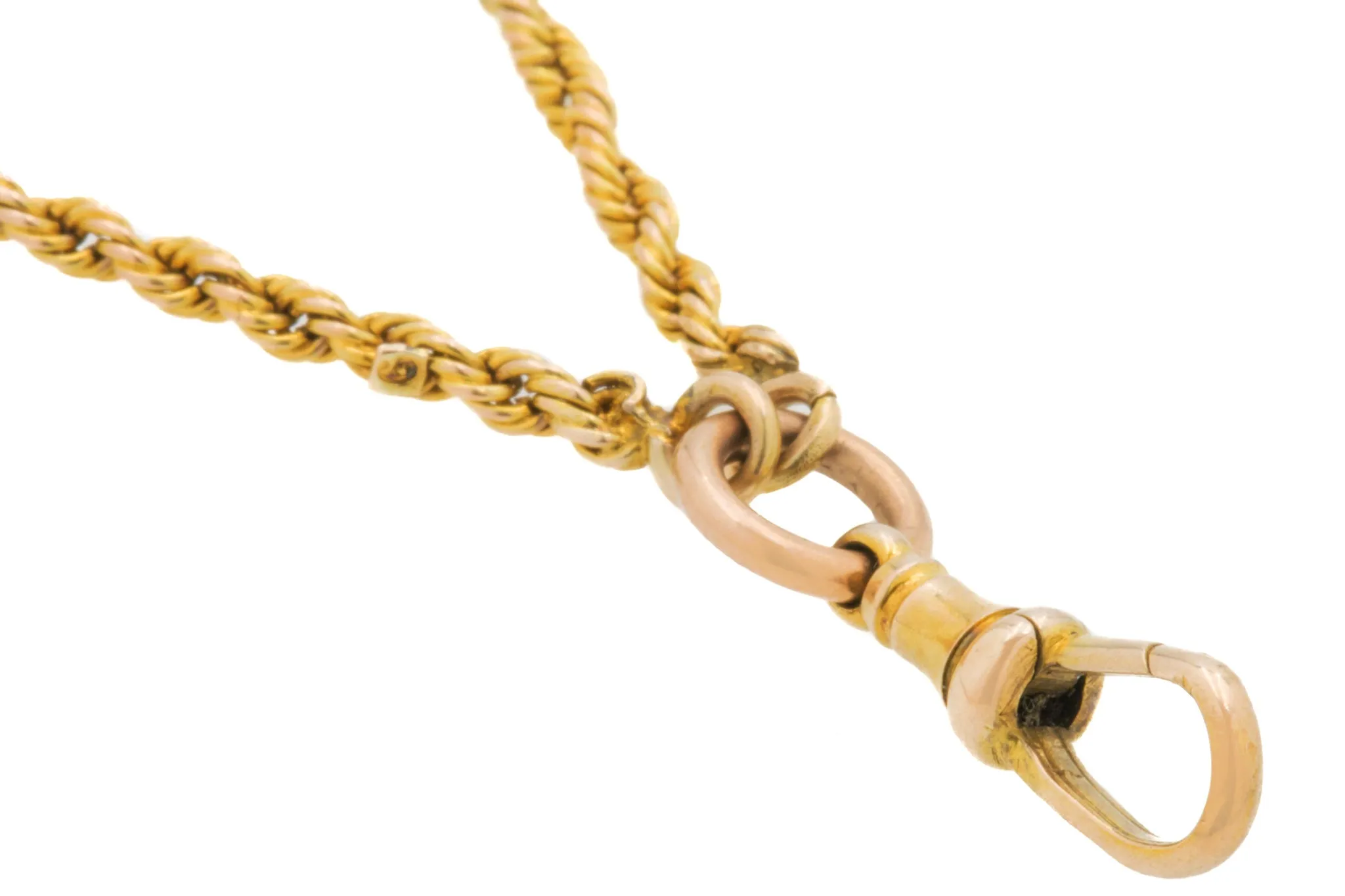 58.5" Victorian 9ct Gold Longuard Rope Chain, 26g