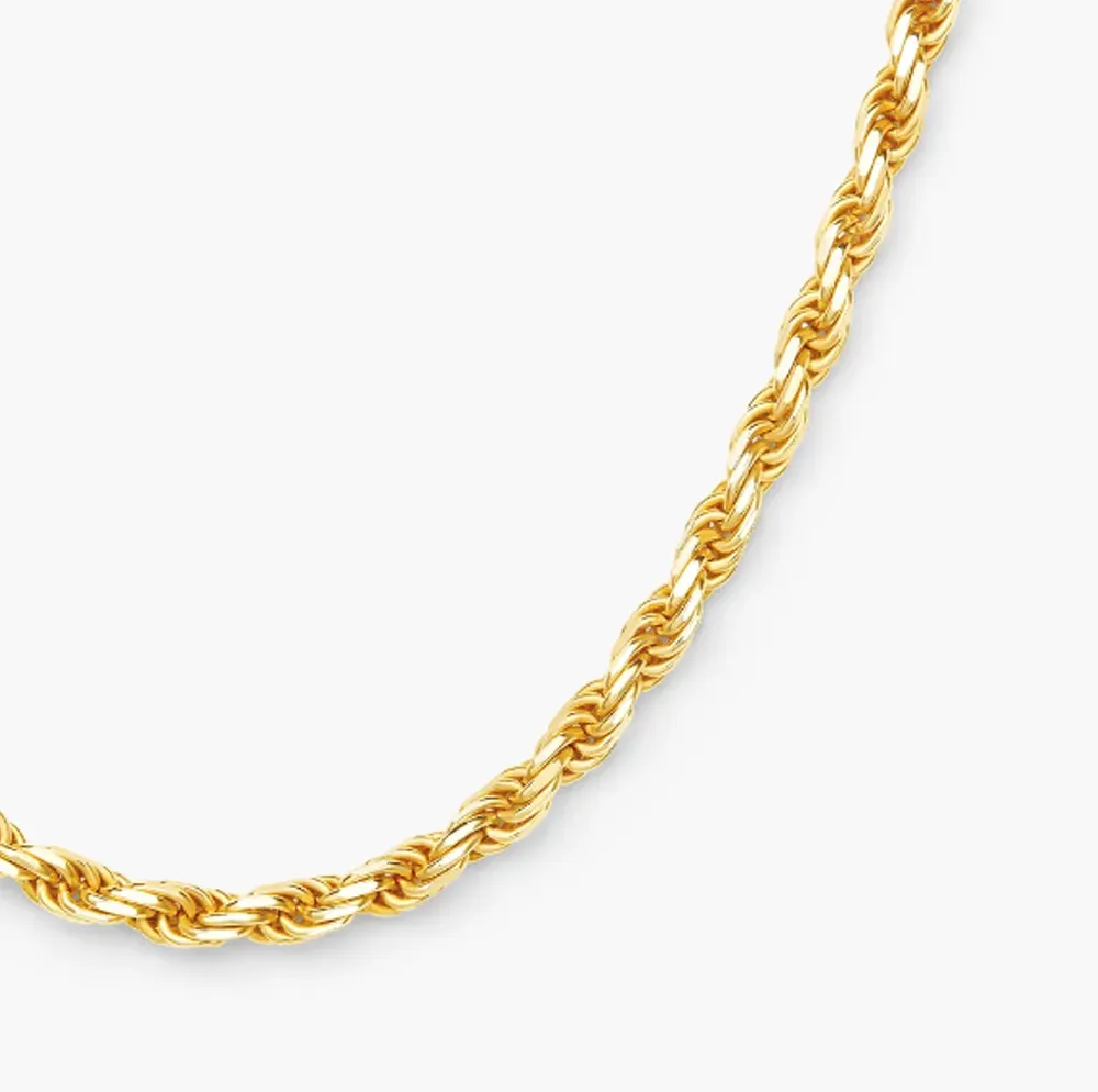 5MM Rope Chain - Gold