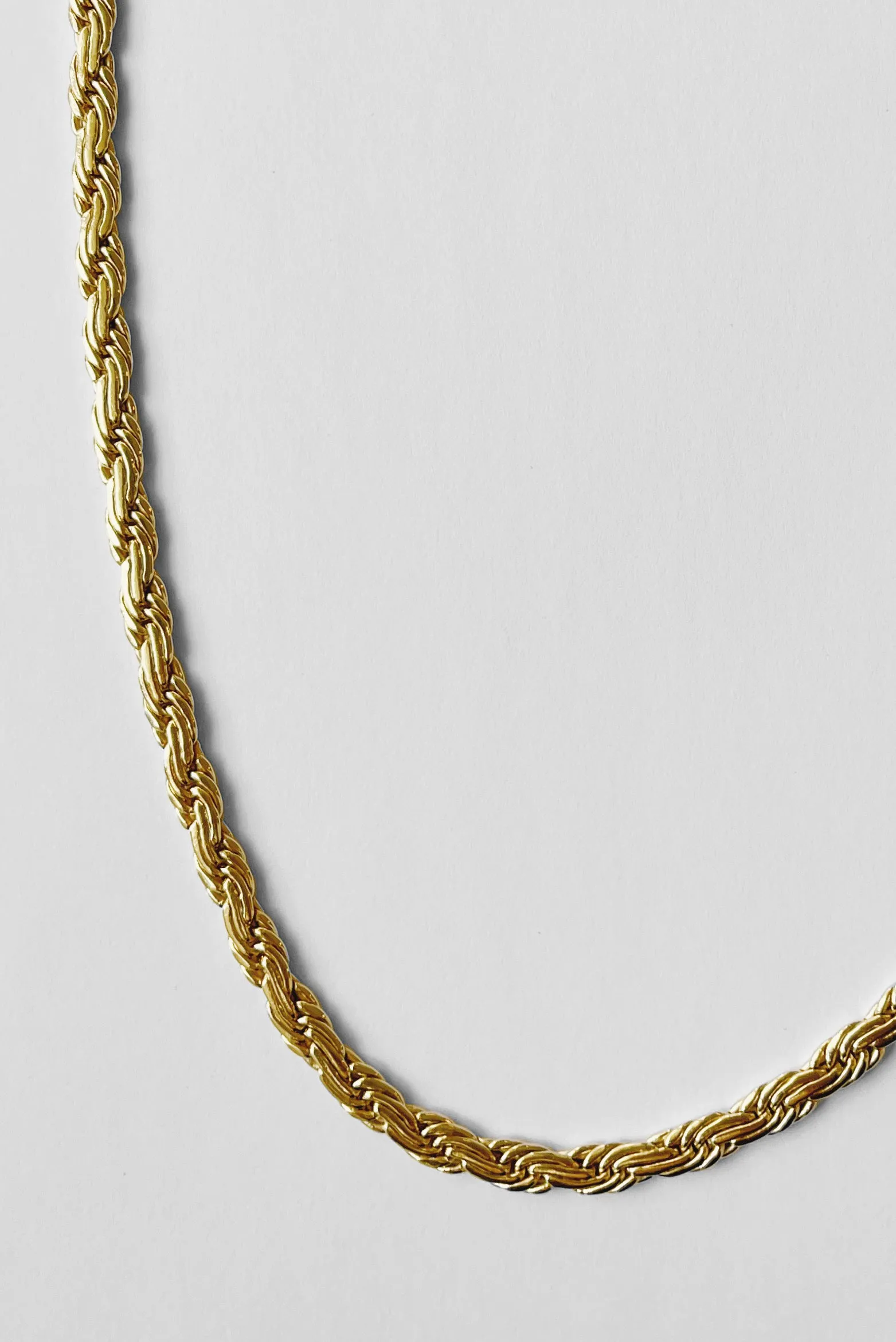 6mm Flat Rope Chain Necklace