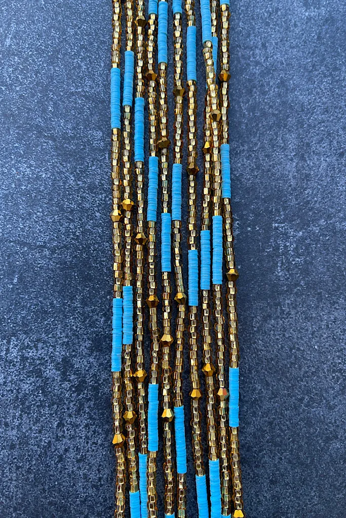 Amadea Flat Tie On Waist Beads