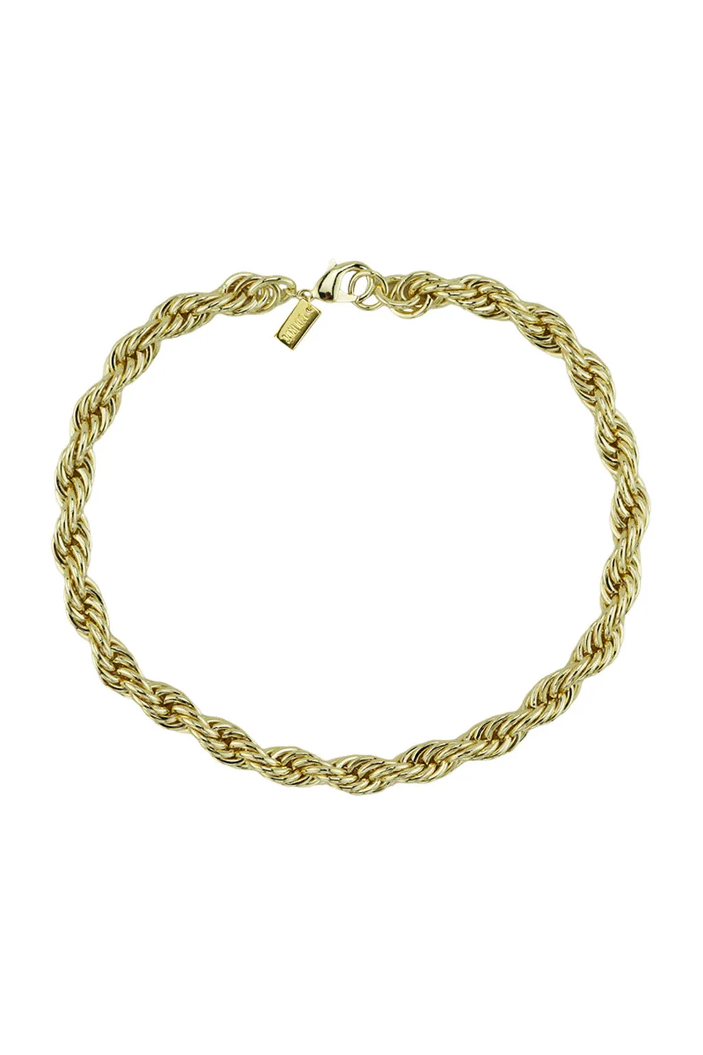 Athena Gold Rope Chain Necklace