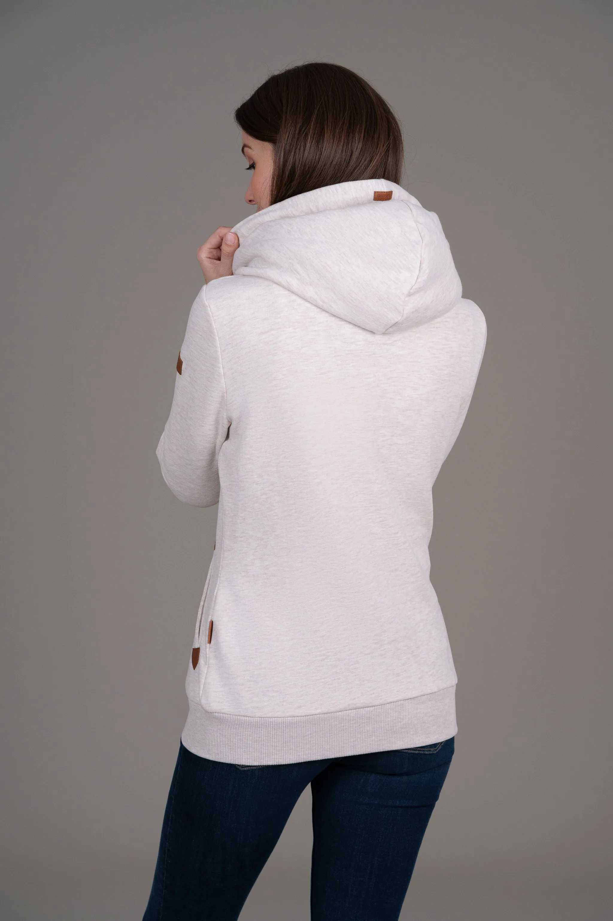 Athena Heather Oatmeal Hoodie