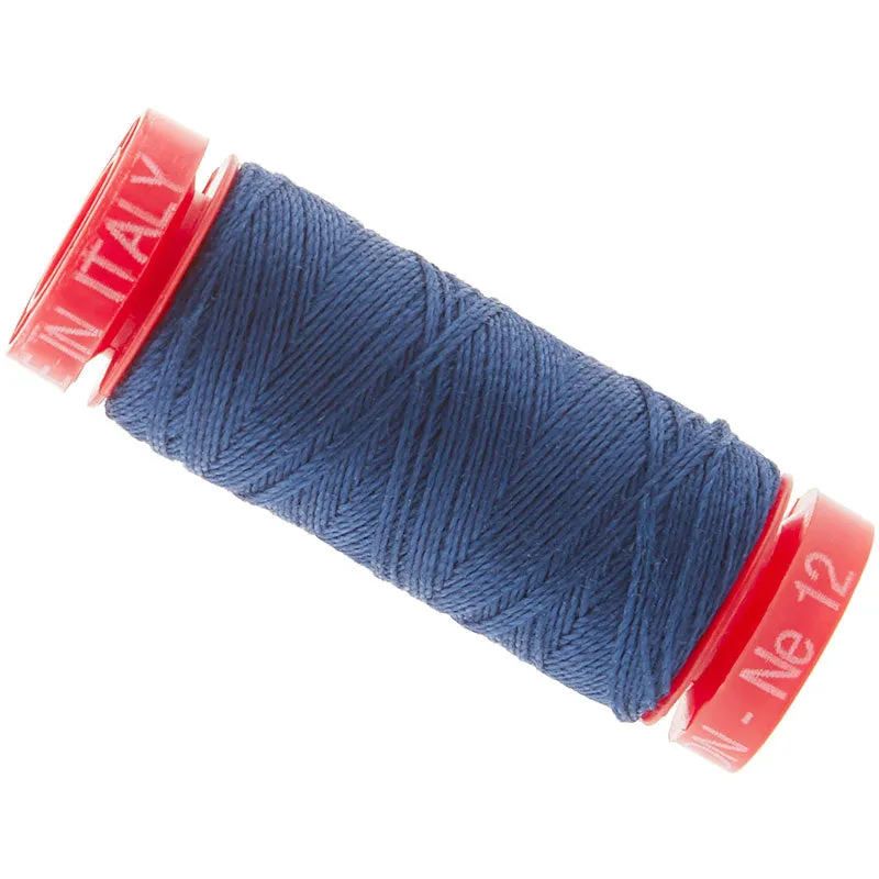 AURIfil 12 WT Cotton Small Spool Thread Navy