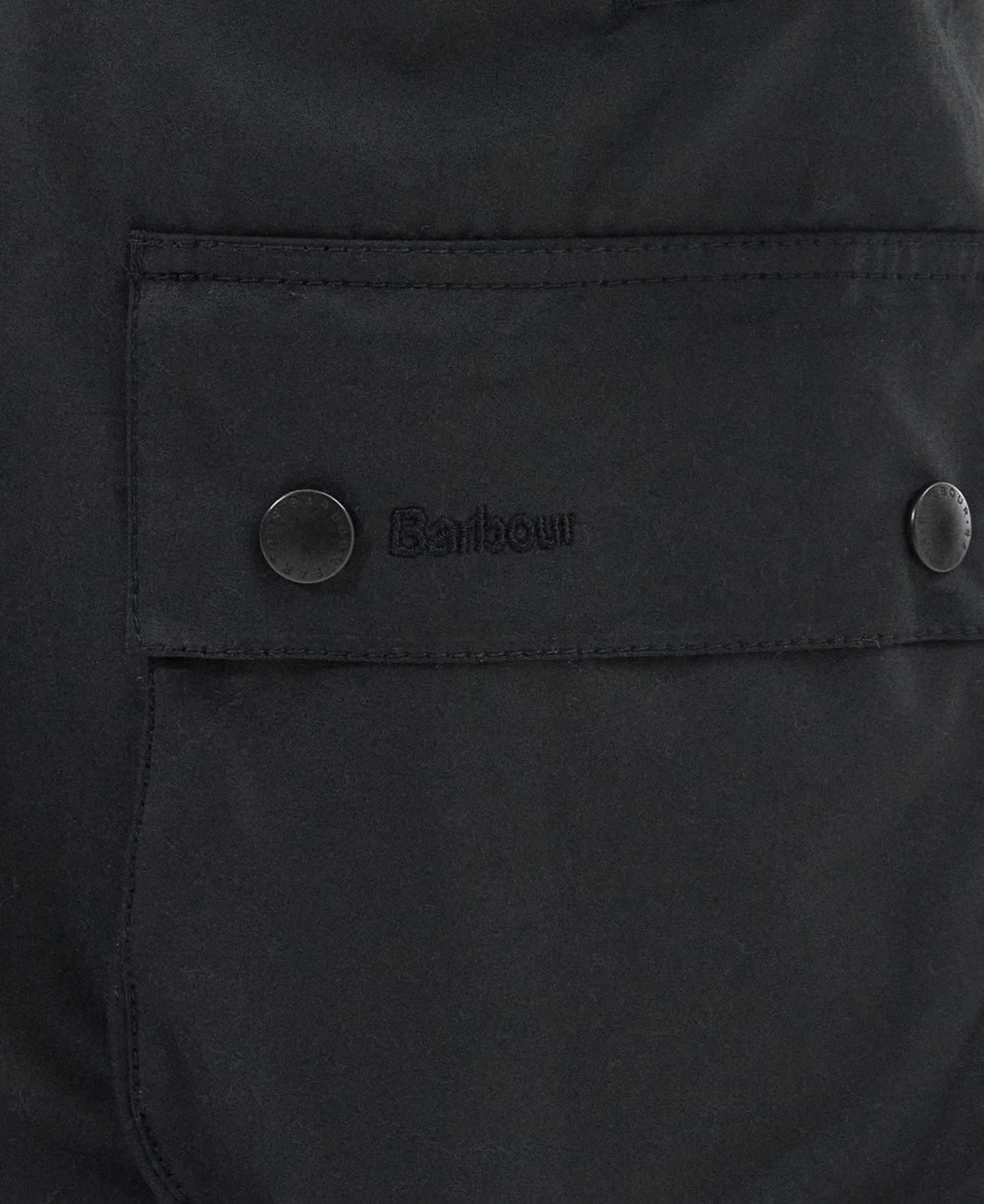 BARBOUR ASHBY WAXED JACKET - BLACK