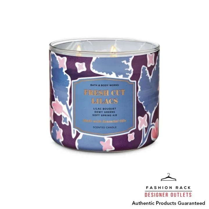 Bath & Body Works Fresh Cut Lilacs 3-Wick Candle 411Ml