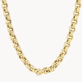 Belcher Chain Necklace in Gold