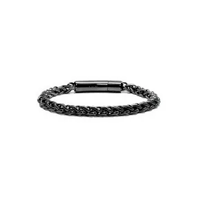 BG550GM B.Tiff Prince of Wales Gun Metal Stainless Steel Chain Bracelet