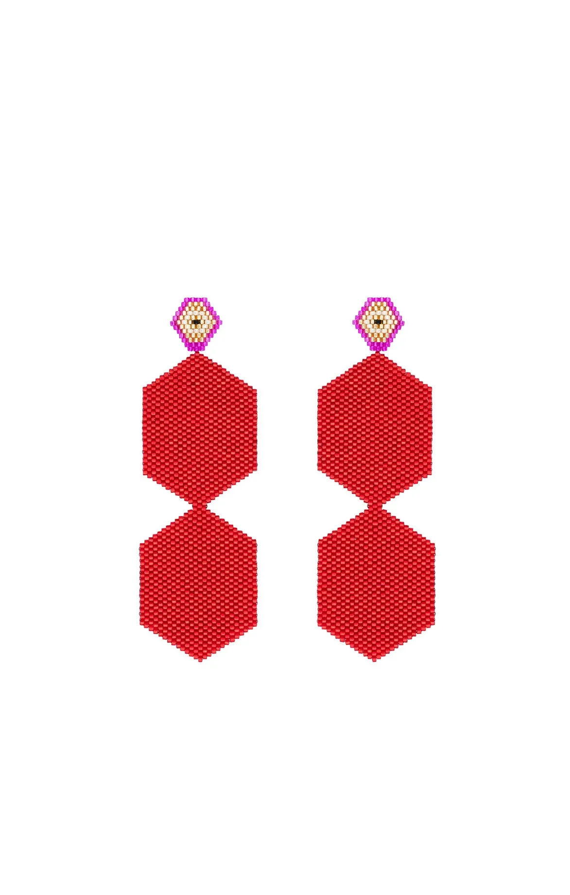 Bold Glass Beaded Earrings