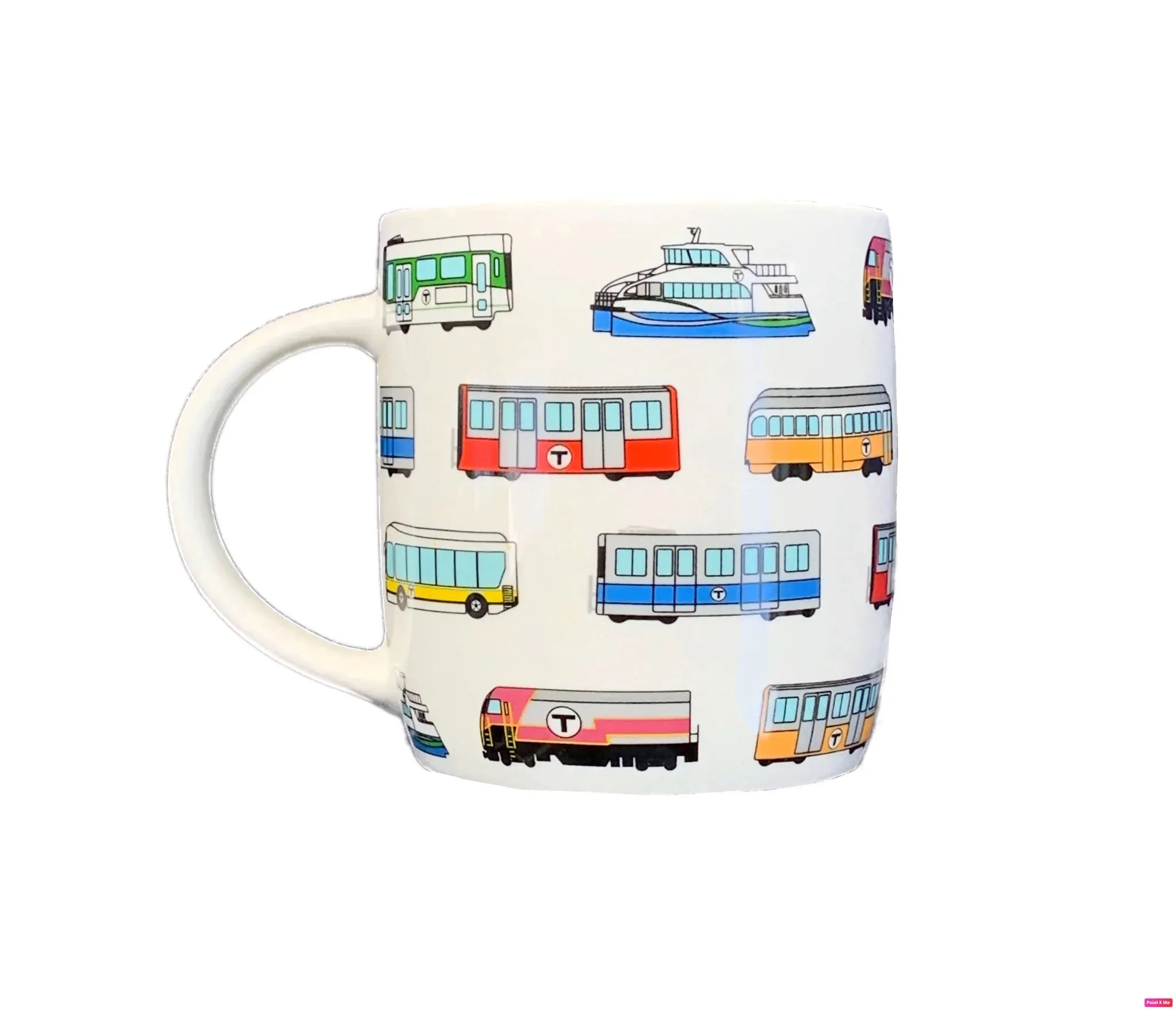 Boston MBTA Transit Vehicles Coffee Mug NEW!