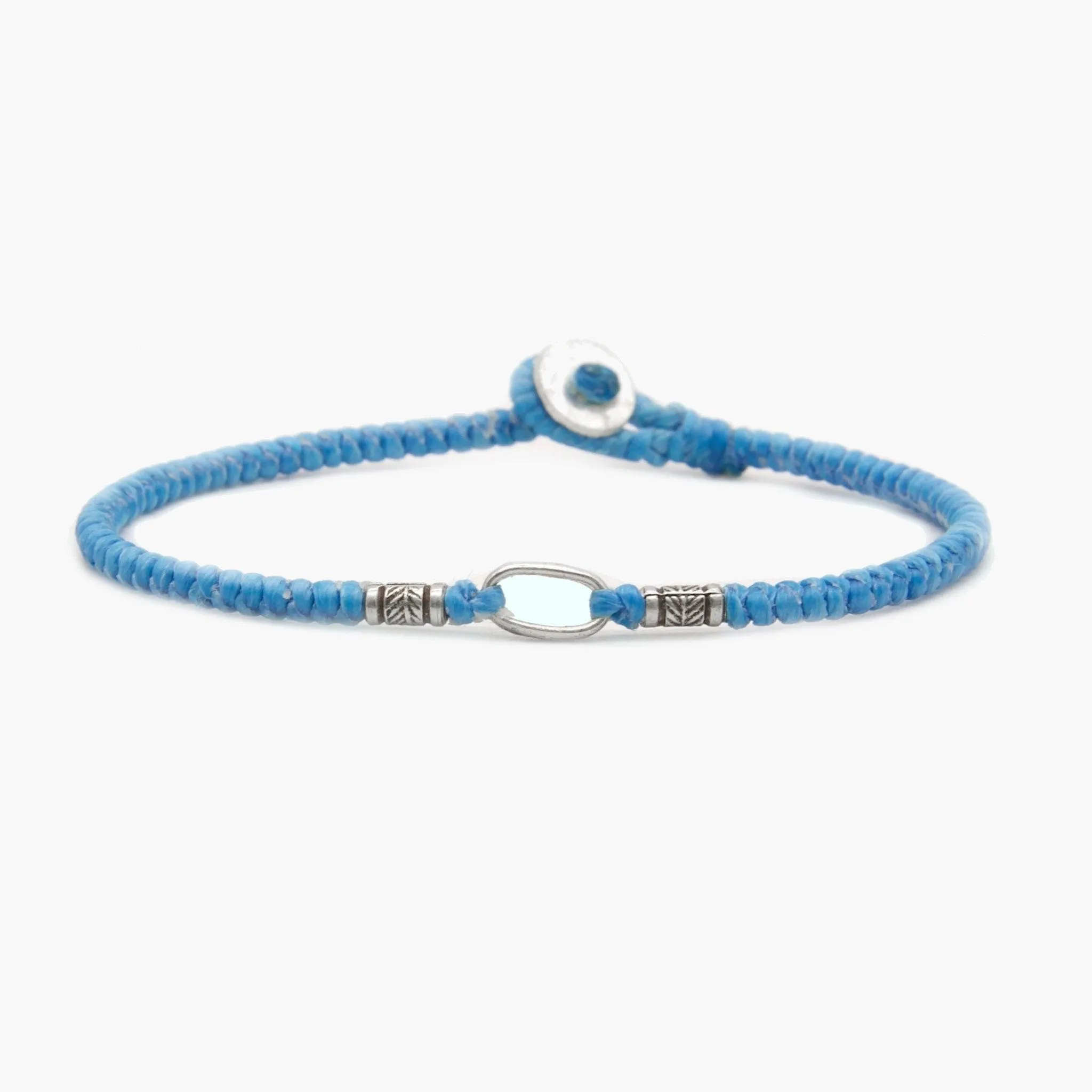 Braided "Asri" Bracelet (Santorini Blue)