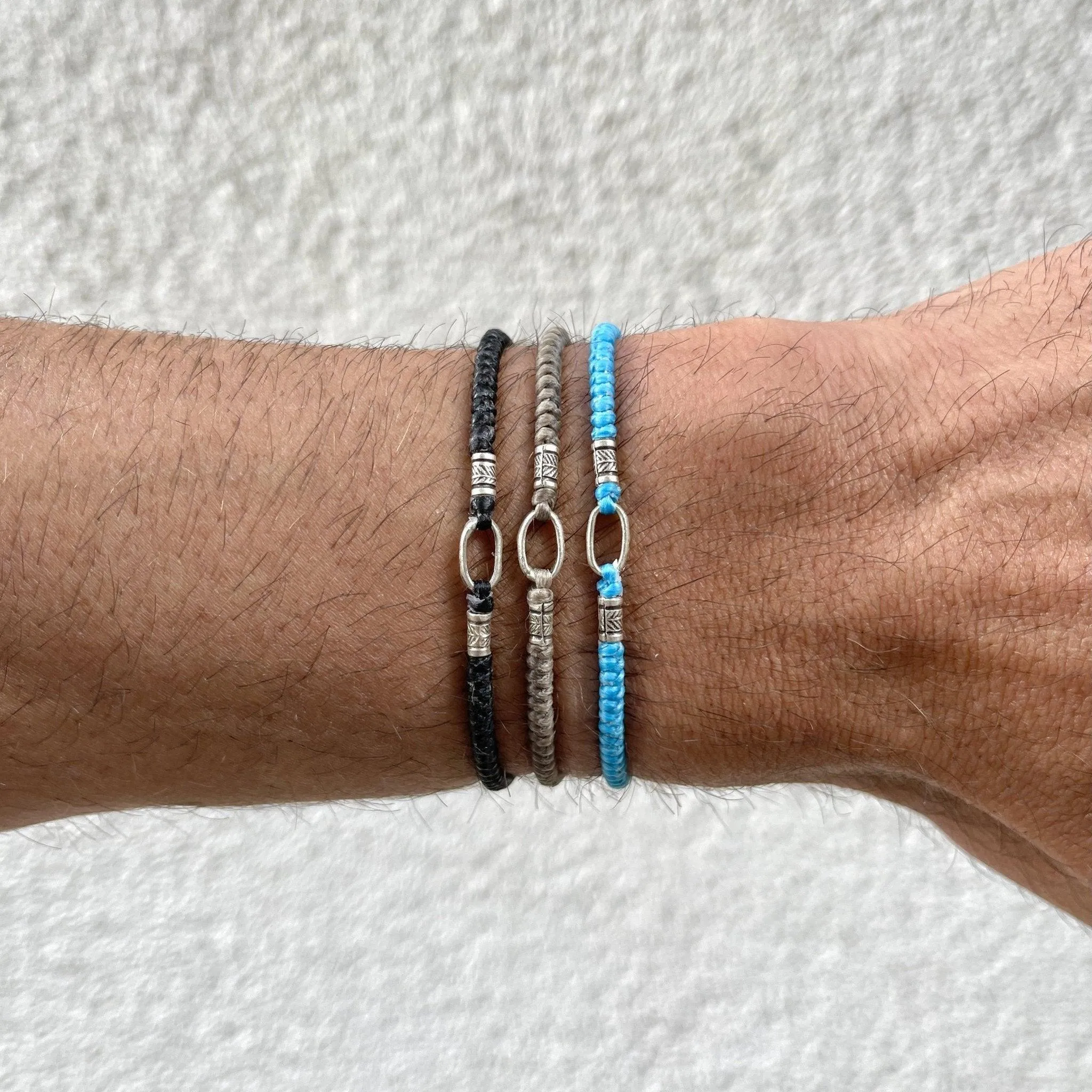 Braided "Asri" Bracelet (Santorini Blue)