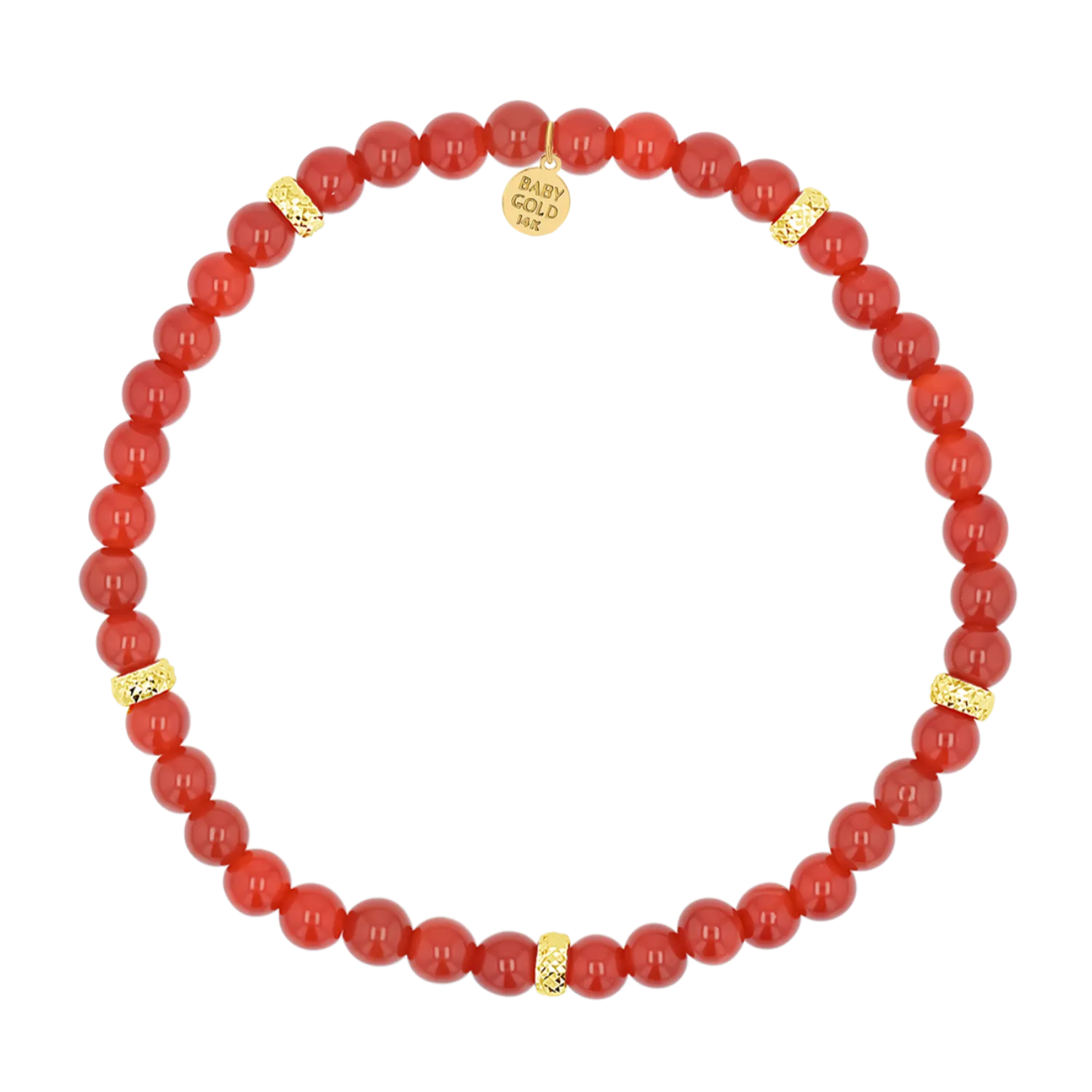 Carnelian Bead Bracelet