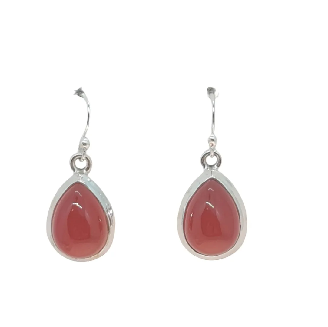 Carnelian Stone drop earring tear drop