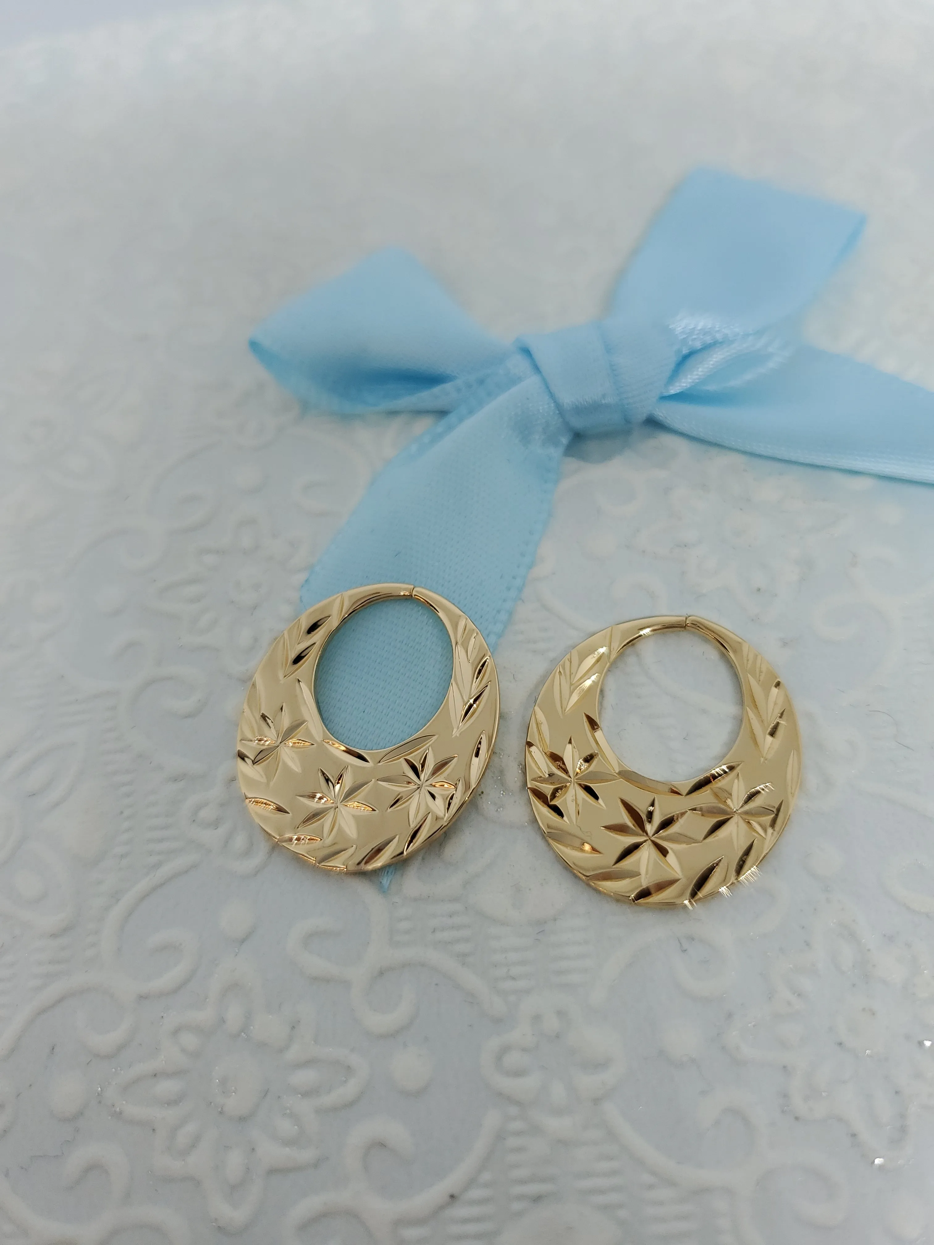 Classic and Modern PVD 18k Gold Filled Nattiyan Earrings