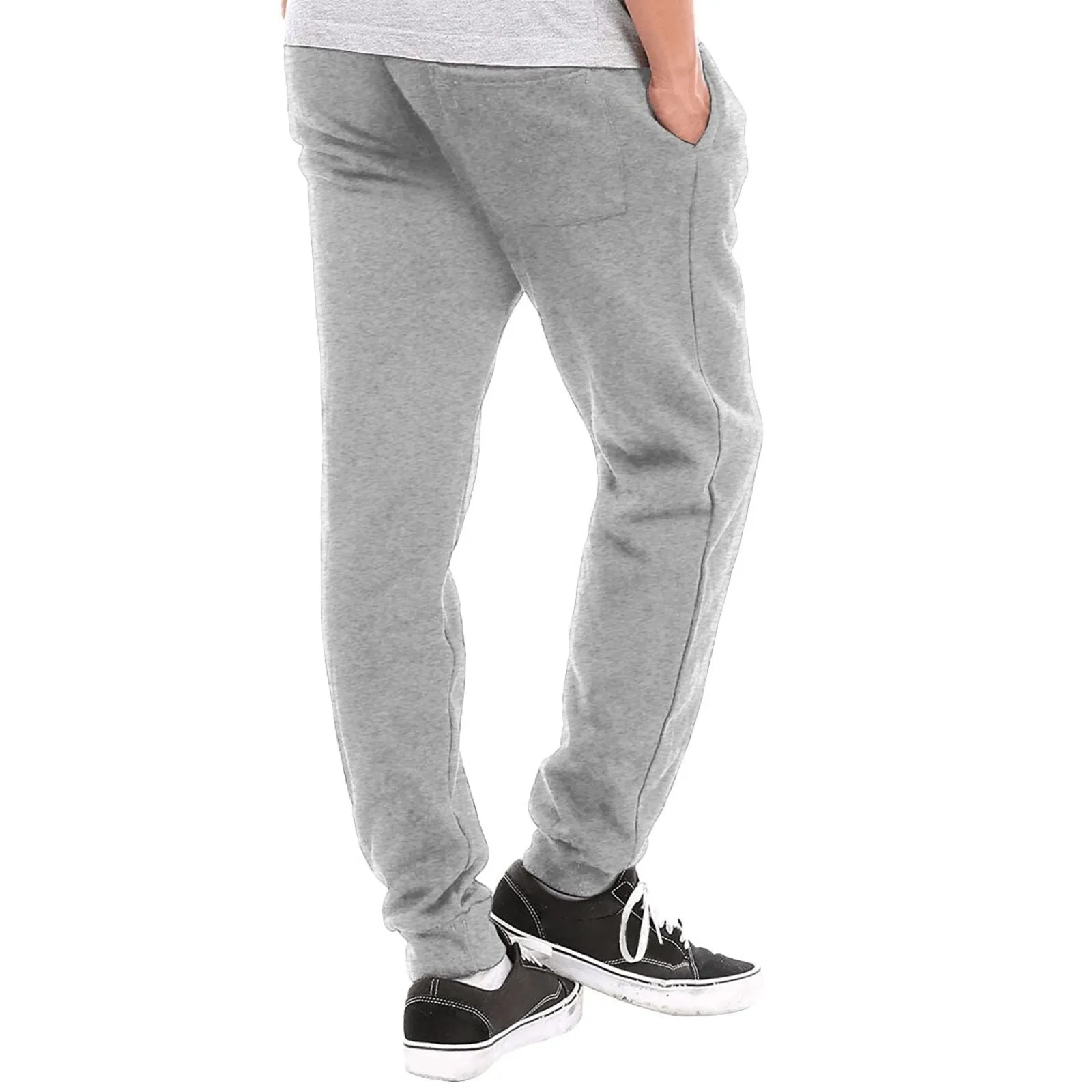 Custom Cropped Photo Men's Thick Cotton Sweatpants