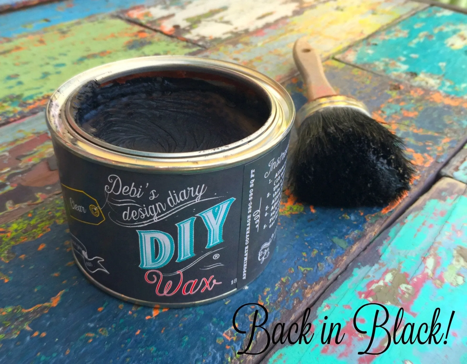 DIY Wax Black by Debi's Design Diary