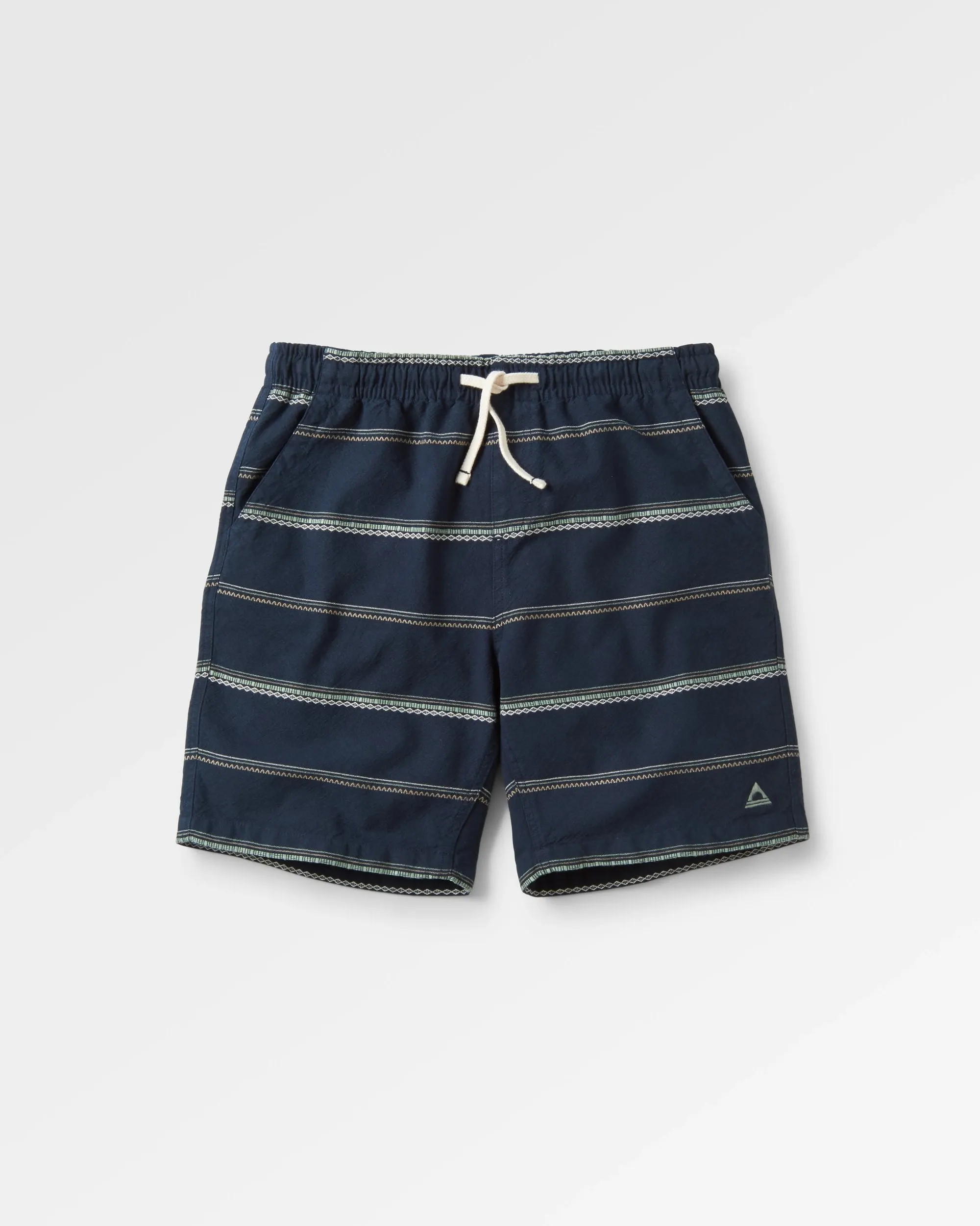 Drifter Organic Cotton Jacquard Short - Deep Navy Jacquard Stripe