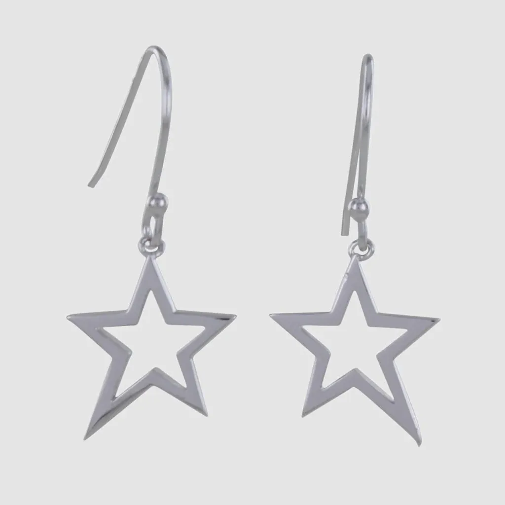 Duet star earrings