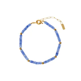 Elijah Anklet - Blue Carnelian