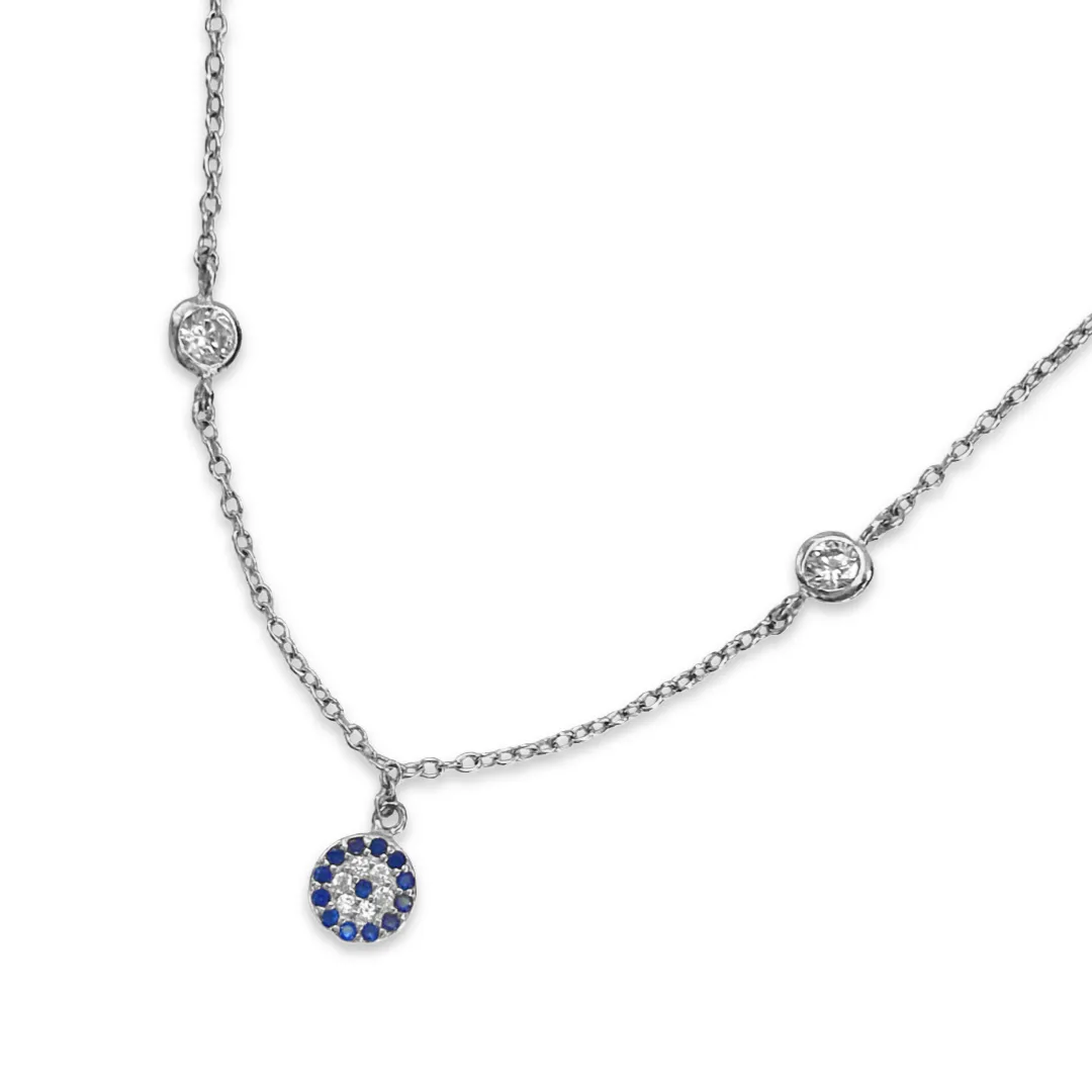 Evil Eye Bezel Anklet