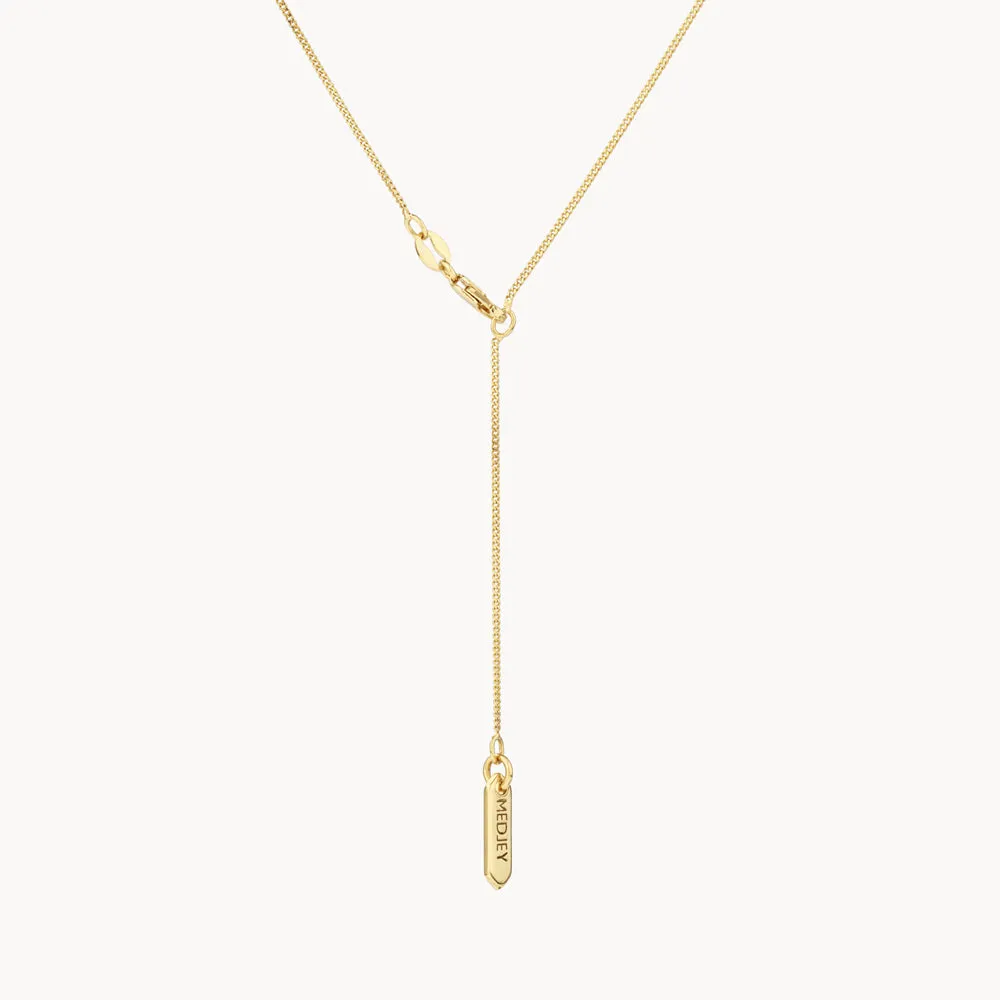 Fine Curb Chain Necklace in Gold