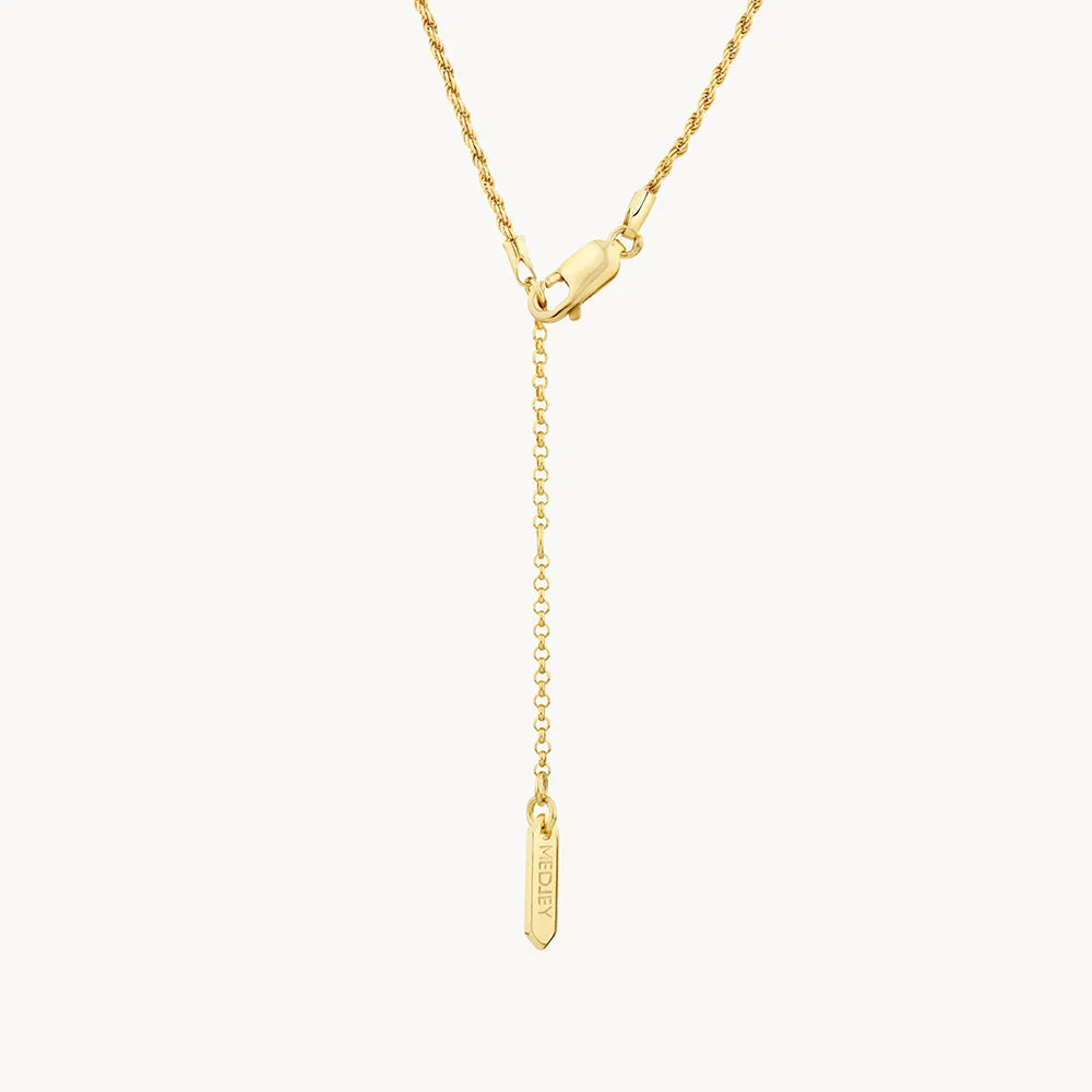 Fine Rope Chain Necklace in Gold