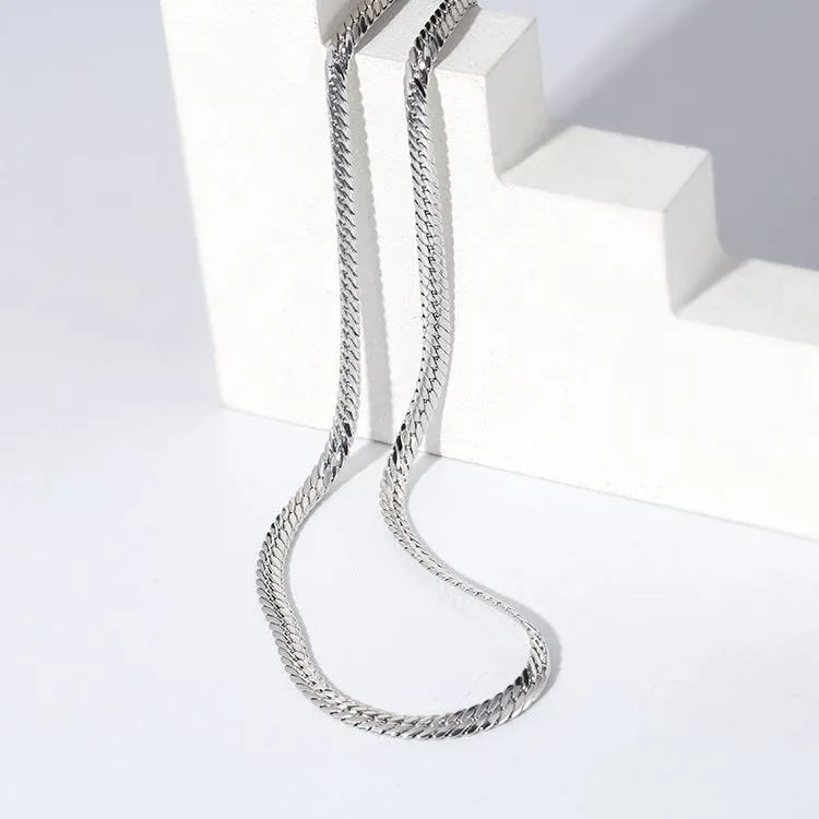 Flat Snake Chain Necklace