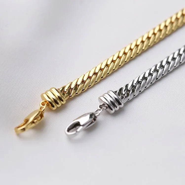 Flat Snake Chain Necklace