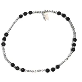 Black Onyx Gemstone Bracelet - Stylish and Elegant