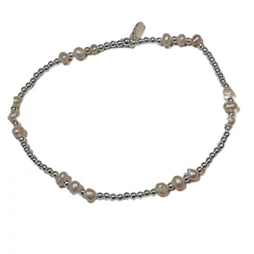 Beautiful Gemma Stone Freshwater Pearl Bracelet