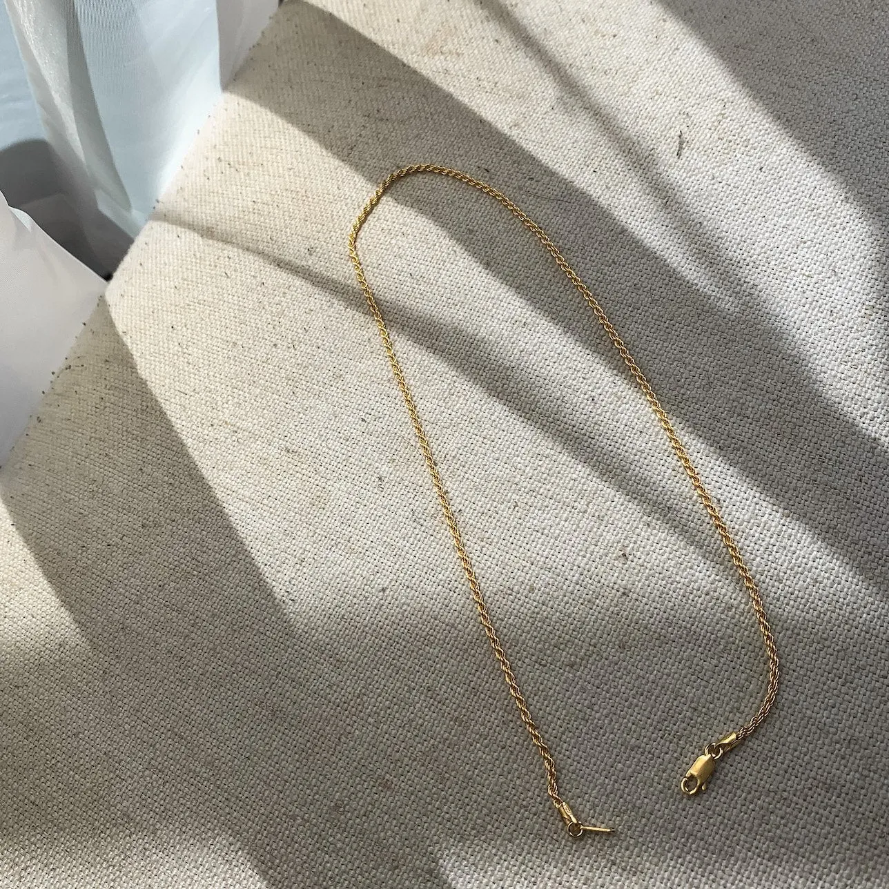 Gold Vermeil Rope Chain Necklace