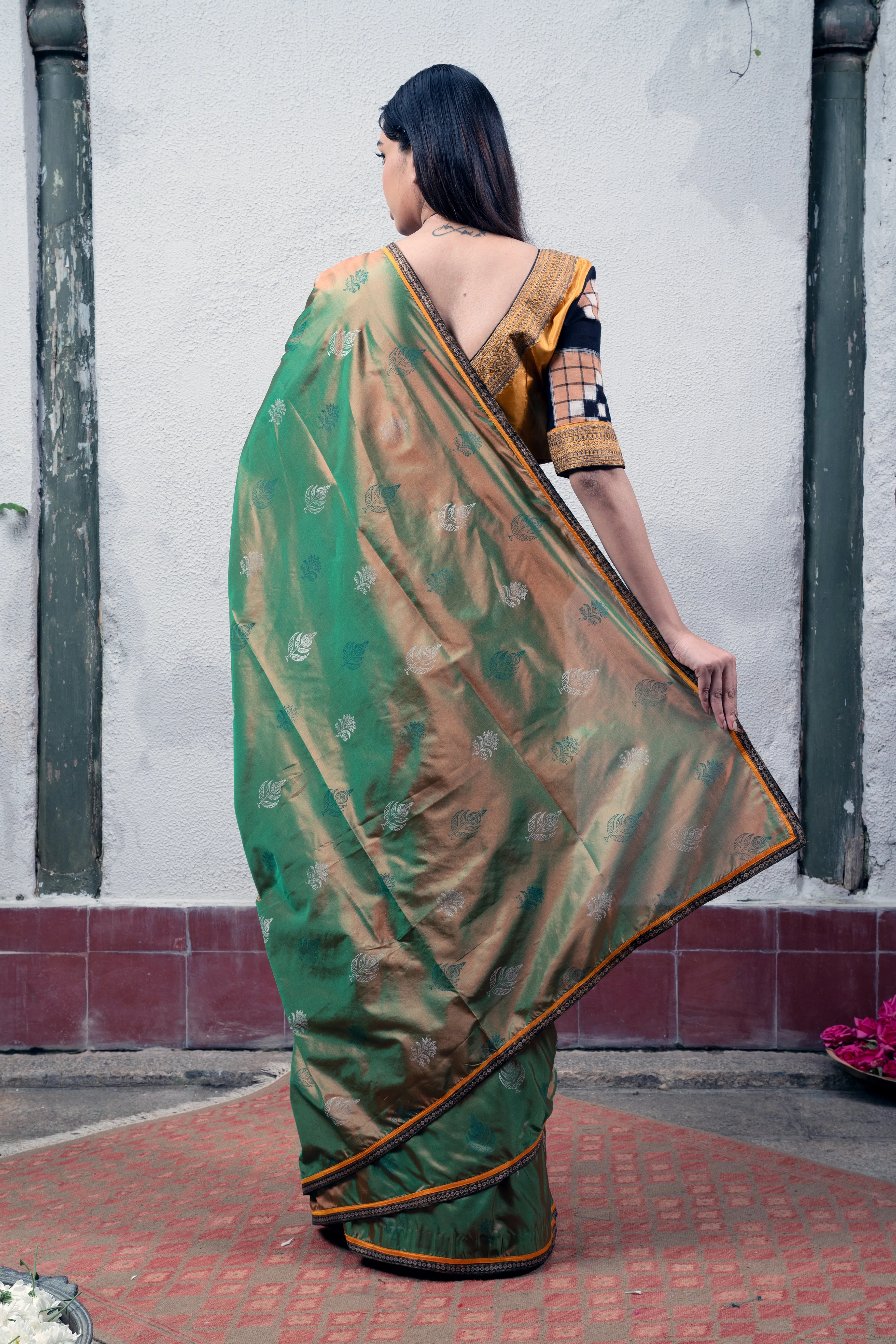 Green Saree