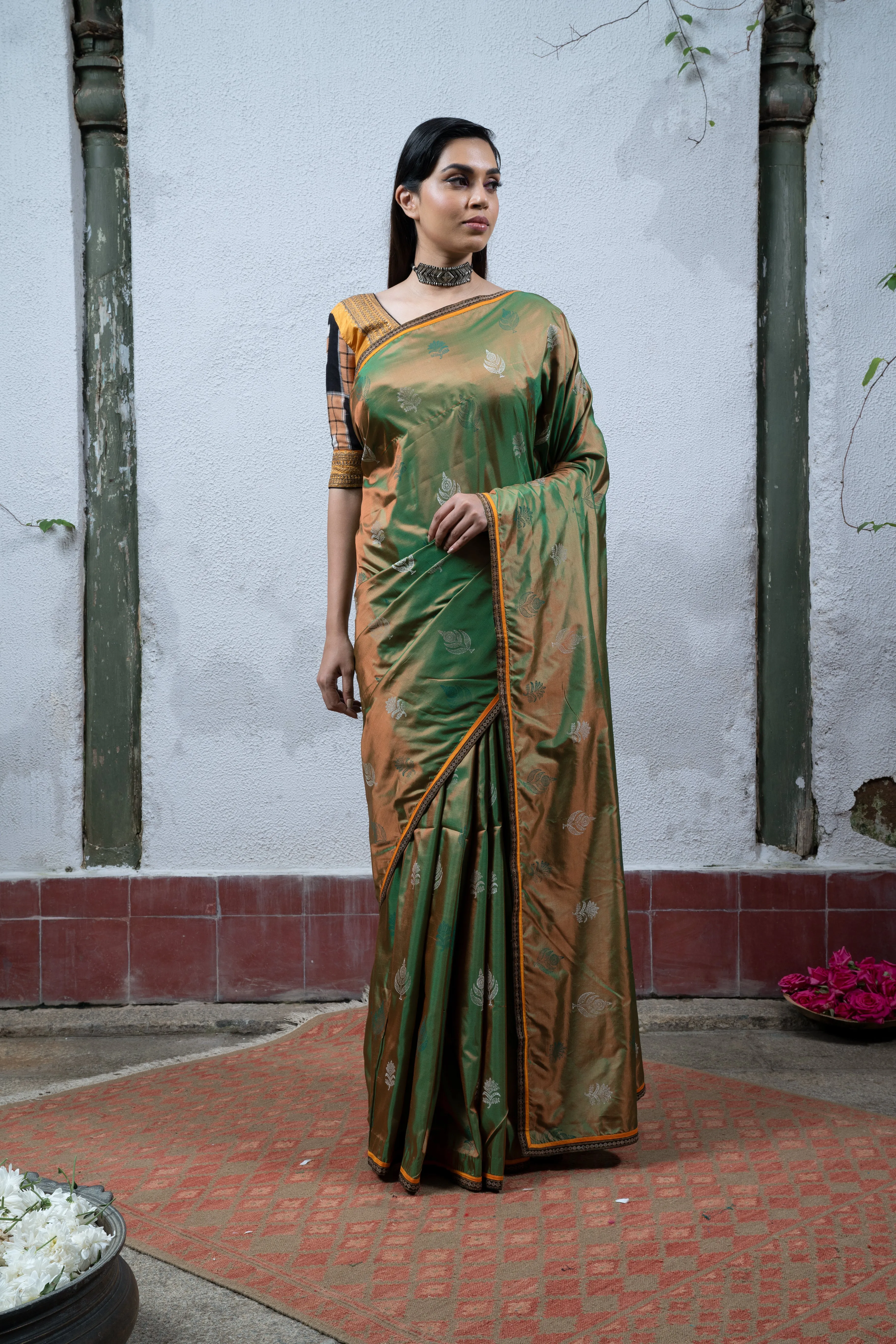 Green Saree