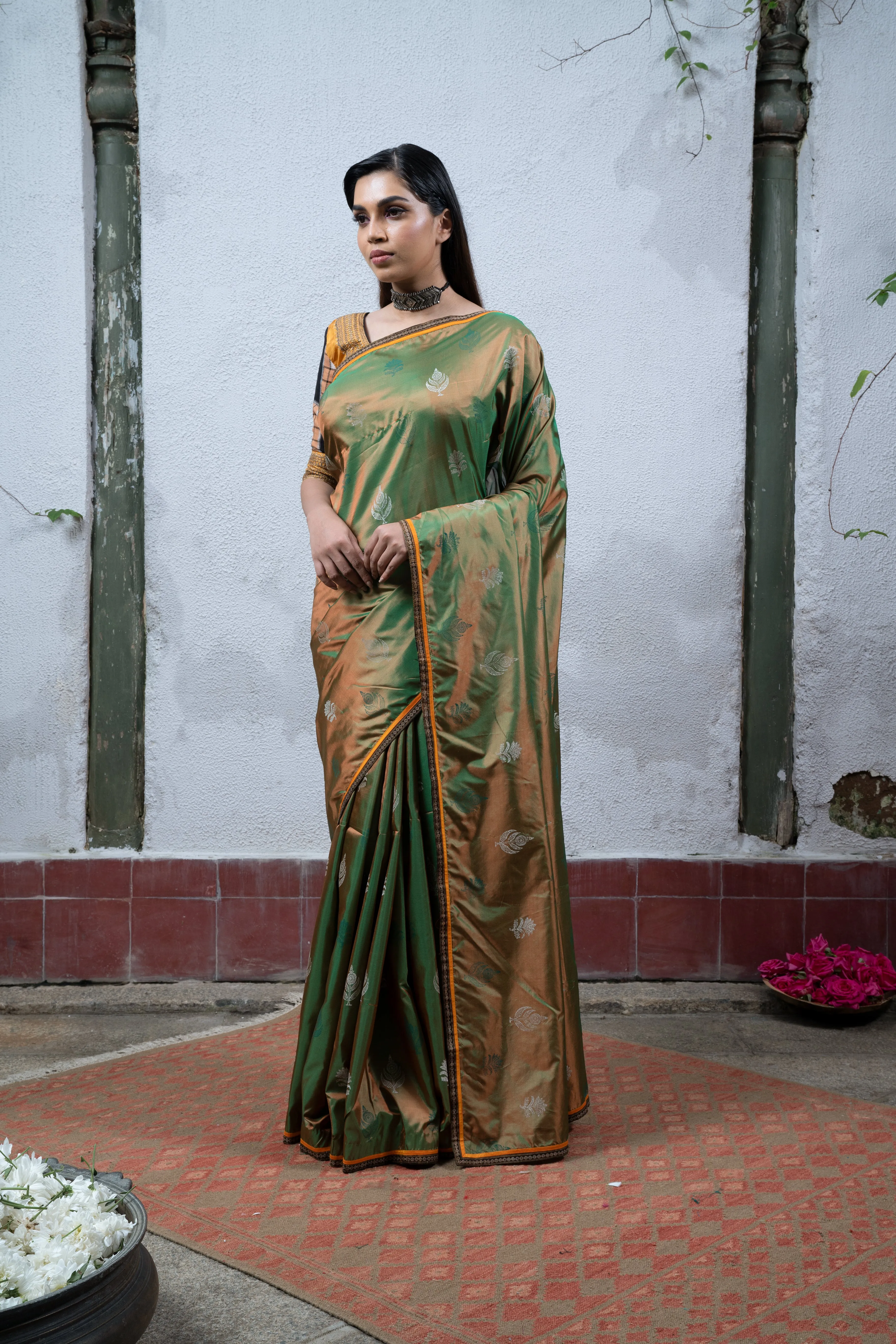 Green Saree