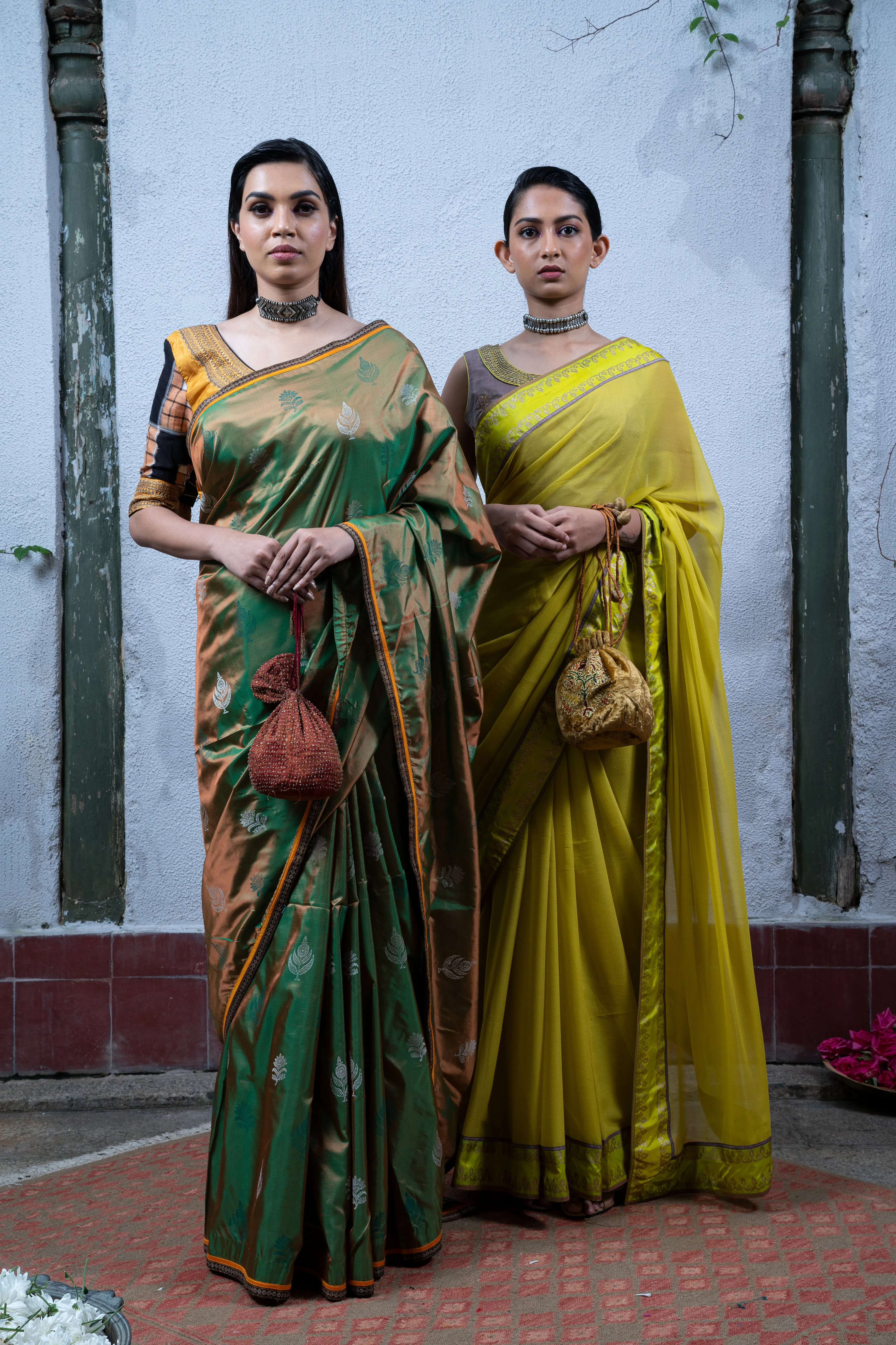 Green Saree